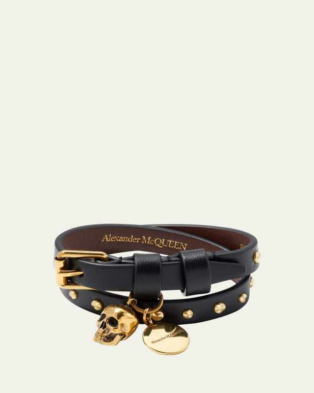 Double-Wrap Leather Bracelet